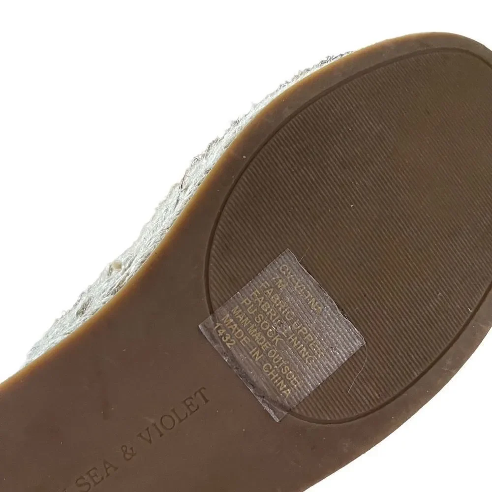 Chelsea & Violet Vitna Flatform Espadrilles Shoes 7
